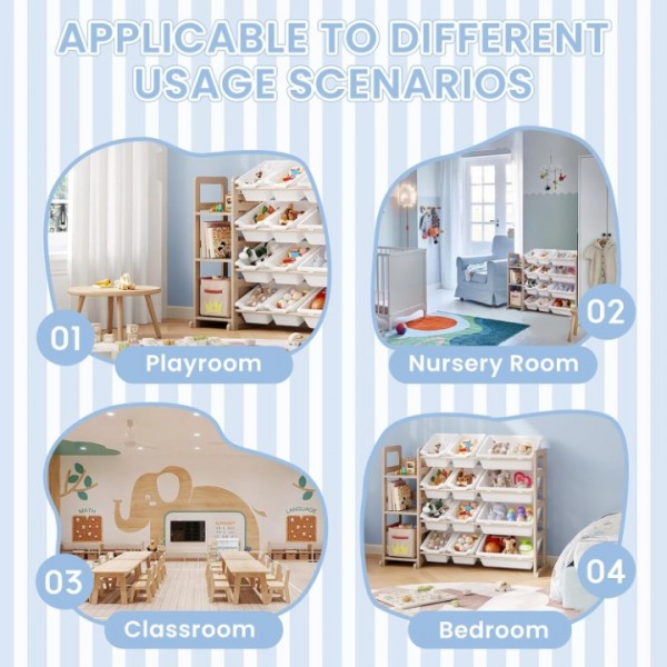 Toy Organizers Storage Bookshelf 3
